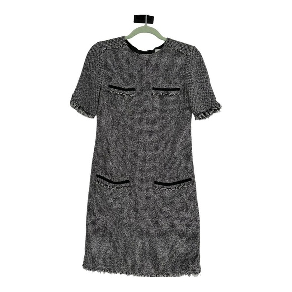 LK Bennett Dr Darya Grey Tweed Dress Size US 2 - Picture 1 of 5